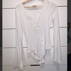 Charlotte Russe Lace Up Body Suit